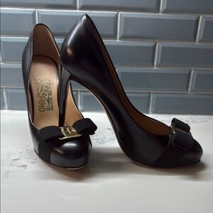 Salvatore Ferragamo Pimpa Black Heels